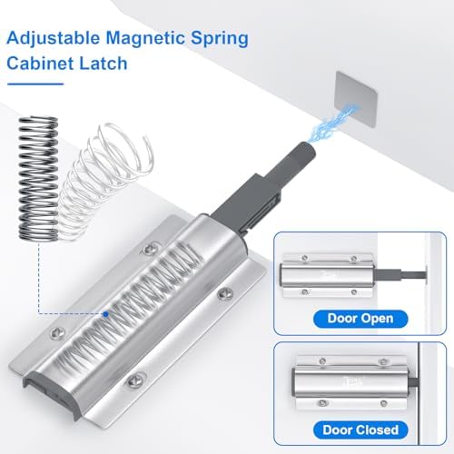 Metal Push Latches for Cabinets Jiayi 8 Pack Push to Open Door Latch Heavy Du...
