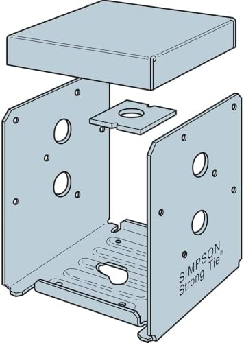 Simpson Strong-Tie ABU ZMAX ABU66Z Galvanized Adjustable Standoff Post Base w...