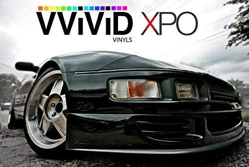 VViViD Gloss Black Vinyl Wrap Adhesive Film Air Release Decal Sheet (5ft x 5ft)