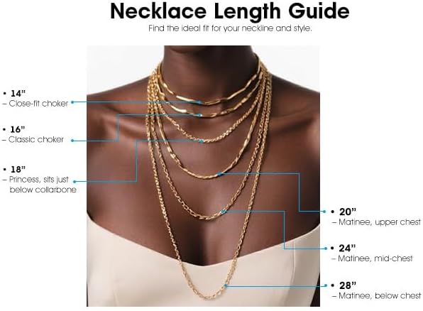 CIUNOFOR Gold Plated Chain Necklace for Women, Two-Tone Modern Statement Link...