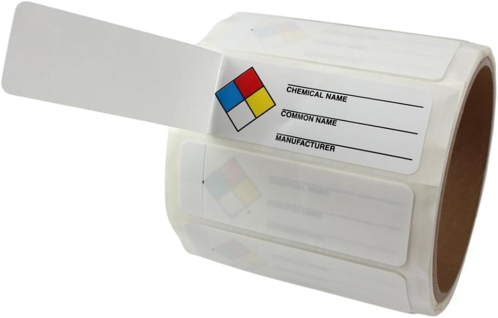 AccuformNMC NMC Common Chemical Identifier Labels (Pack of 100) Adhesive