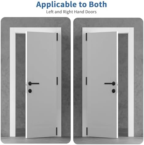 4 Inch Self Closing Door Hinges, 5/8" Radius Corners Spring Loaded Hings