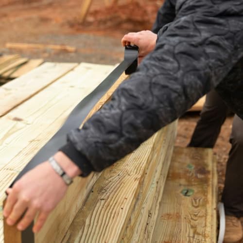 FrogTape Pro Grade Deck and Joist Flashing Tape, 3.78 in x 50 Feet, Black