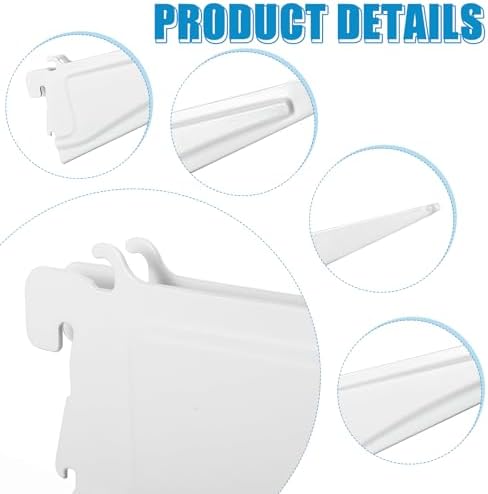 Menkxi 6 Pcs Track Locking Shelf Bracket, 12 Inch