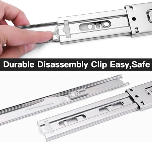 12 inch Soft Self Close Drawer Slides 6 Pairs (12pcs) Full Extension Ball Bea...