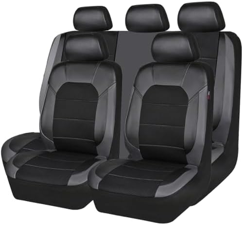 CAR PASS Leather Seat Covers, Automotive Sport Car Seat Cover Super 5mm Compo...