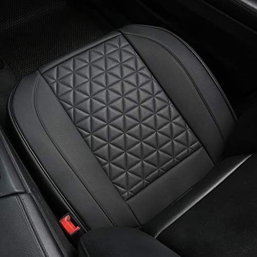 Black Panther Luxury Faux Leather Car Seat Cover Front Bottom Seat Cushion Co...