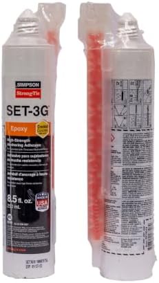 Simpson Strong-Tie SET-3G10 High-Strength Epoxy Anchoring Adhesive for Thread...