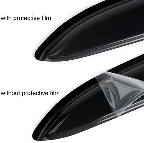 94113 Side Window Wind Vent Deflector, Dark Smoke Window Visors fit