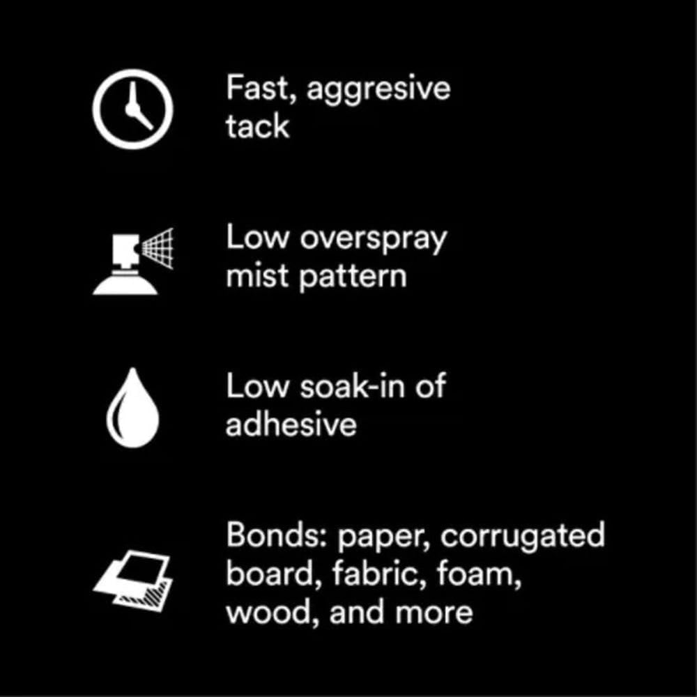 3M Industrial 021200-21210 Clear Super 77 Multi-Purpose Spray Adhesive, 16.75...