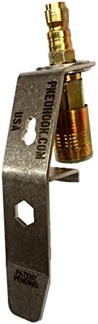PNEU3 Stainless Steel Universal Quick Change Pneumatic Tool Hook with 3/8&quo...