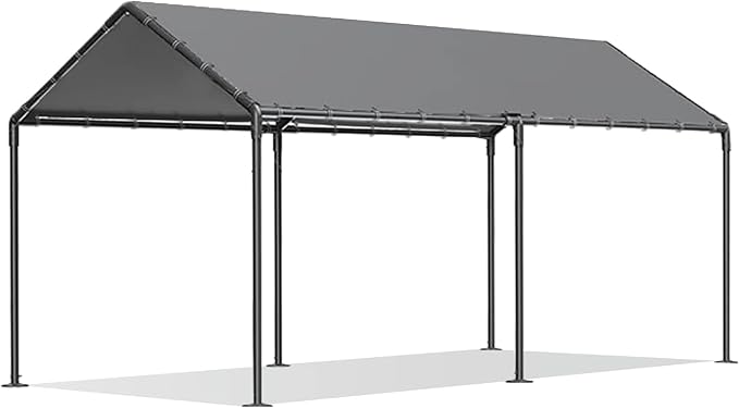 Grezone 10 x 20ft Heavy Duty Carport, Portable Car Tent Garage, All Season UV