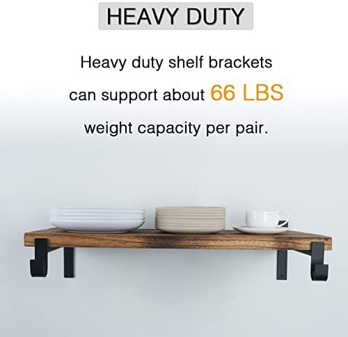 OVOV Closet Rod Bracket Heavy Duty 12 Inch Closet Shelf Brackets 8 Pack