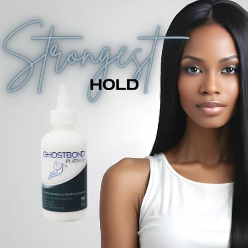 GHOSTBOND Platinum Water Resistant Wig Glue for Extreme Heat - 5oz - Hair Rep...