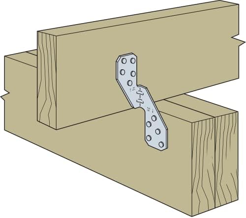 Simpson Strong-Tie H2.5A - Galvanized Steel 18 Gauge Hurricane Tie, Rafter to...