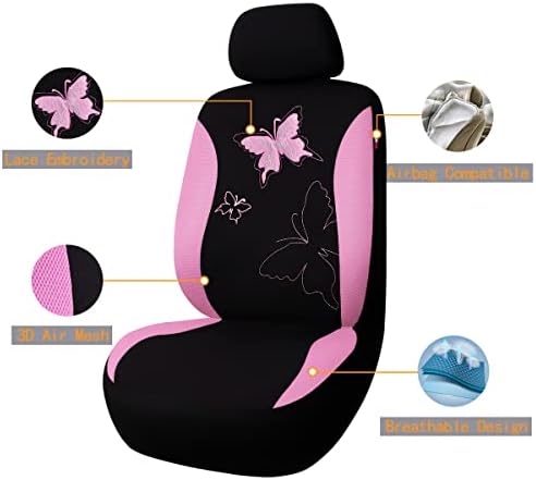 Flying Banner Butterfly car seat Covers ful Set Fashion Universal Lady Woman ...