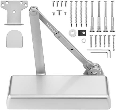 Dynasty 4401 Series Door Closer, Sprayed Aluminum, Spring 1-6, Hold Open