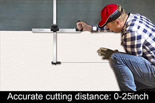 Zozen Foldable Drywall Cutting Tool, Aluminum Body, with10pc Safety Blades