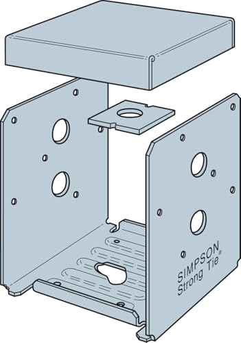 Simpson Strong-Tie ABU ZMAX ABU66Z Galvanized Adjustable Standoff Post Base w...