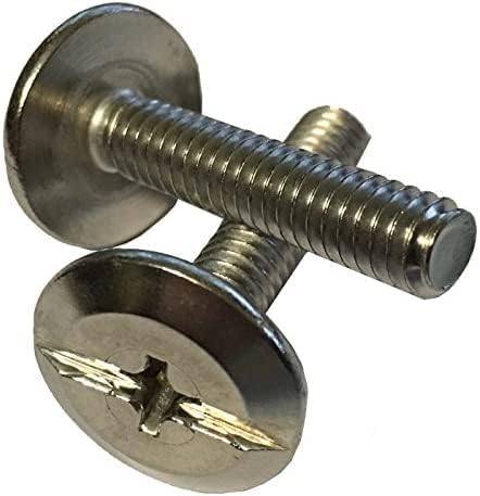 Qty 6 to 100 Pieces 1-1/4" Long Stainless Steel Hurricane Sidewalk Bolts...