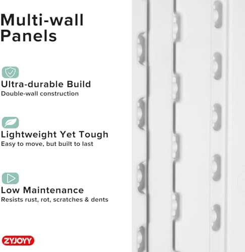 ZYJOYY Outdoor Storage Cabinet with 4 Shelves, 31.5" x 23.23" x 66....
