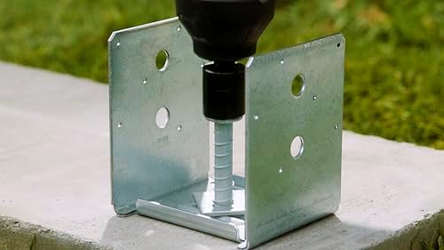 Simpson Strong-Tie ABU ZMAX ABU66Z Galvanized Adjustable Standoff Post Base w...