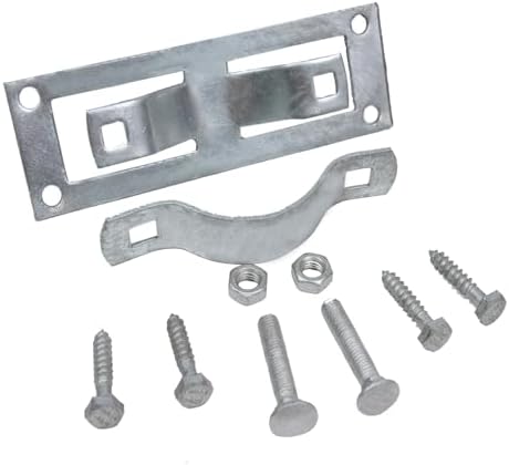 2-3/8"Steel to Wood Fence Brackets,24Pcs Metal Fence Post Brackets
