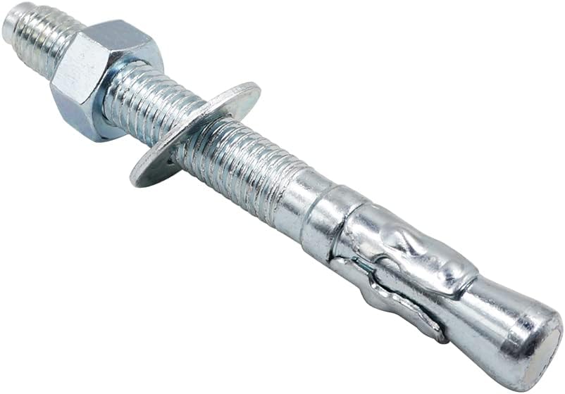 1/2 Concrete Anchors, 1/2 Wedge Anchors Bolts, 4-1/2" L, 30 Pcs