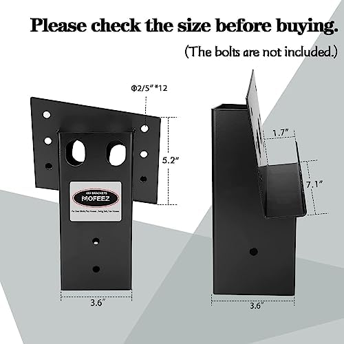 Mofeez Outdoor 4x4 Compound Angle Brackets for Deer Stand Hunting Blinds Shoo...