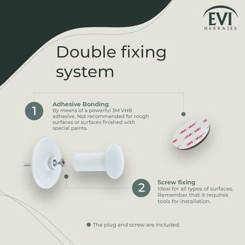 Evi Bathroom Hanger | Stainless Steel Wall Hanger | White Lacquered Finish | ...