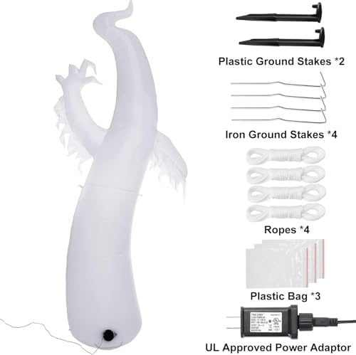 Sizonjoy 12 Ft Giant Halloween Inflatable Ghost, Blow Up Halloween Decoration...