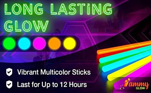 820 pcs Glow Sticks Bulk, Glow in The Dark Party Supplies, Festival Accessori...