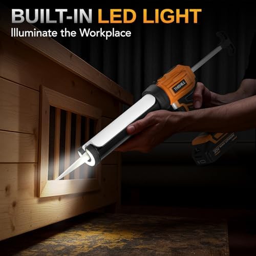 This Hill Cordless Electric Caulk Gun, 10oz Dripless Silicone Hand Caulking G...