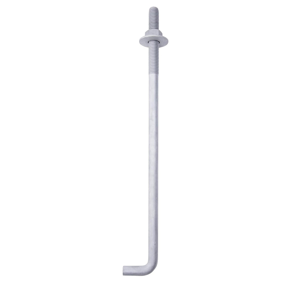 5/8" x 14" Concrete Anchor Bolts (10 Pack) L Shaped, Hot-Dip Galvan...