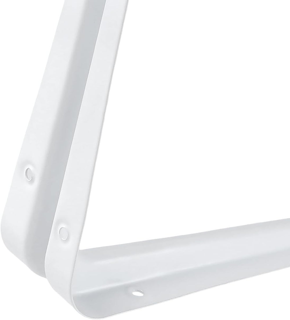 SOUJAP 24 Pack 10 x 12 Inch White Shelving Brackets, Metal L Brackets Support...