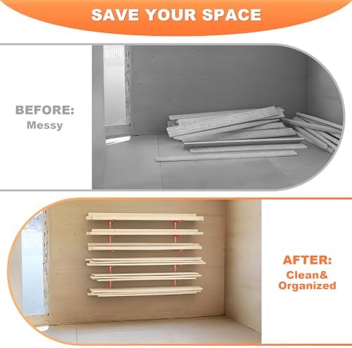 Ultrawall Lumber Storage Rack, Wall Mount Wood Storage Racks