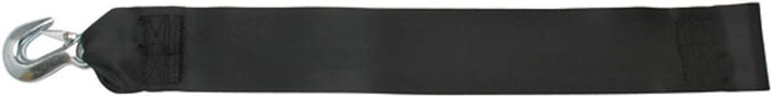BoatBuckle Winch Strap with Loop End, Black, 3-Inch x 20-Feet