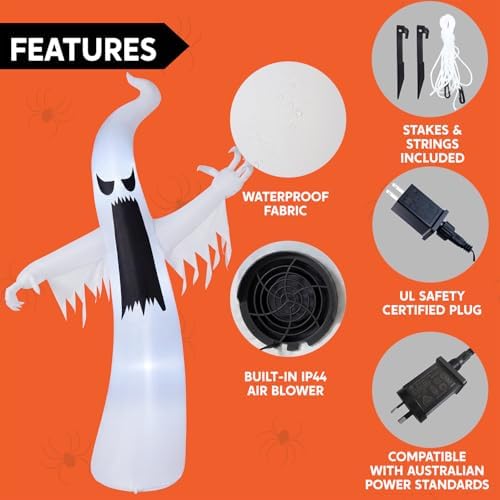 Joiedomi 12 FT Halloween Inflatables Outdoor Decorations, Scary Ghost Hallowe...