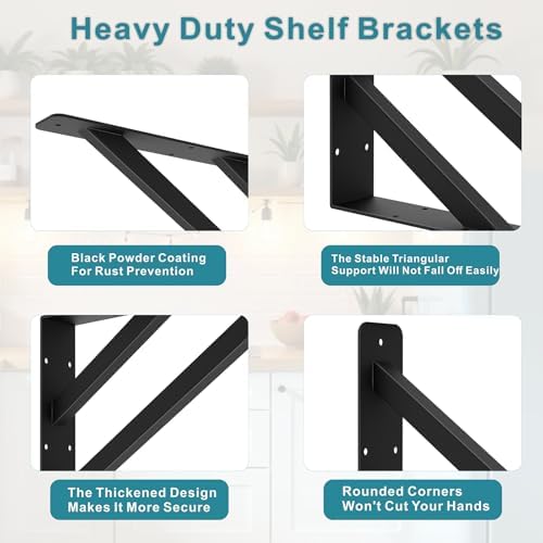 Heavy Duty Shelf Bracket ,Countertop Support Brackets,16x9 inch Shelf Support...