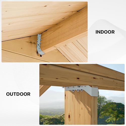 20 pcs 2x10 Joist Hanger,LU210 18 Gauge Double Shear Face Mount Joist Hanger,...