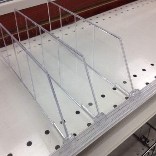 Universal Shelf Lip & Adjustable Depth Divider Kit, [10] 48" L Adhes...