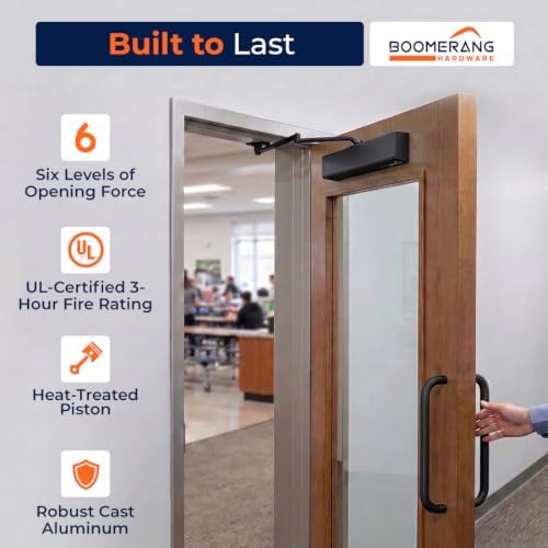 Boomerang D8016 Heavy-Duty Designer Auto Commercial Door Closer