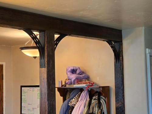12 inch x 10 inchHeavy Duty Shelf Brackets , Metal Mantel Brackets (Set of 2)...