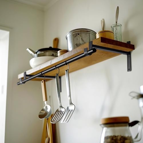 OVOV Closet Rod Bracket Heavy Duty 12 Inch Closet Shelf Brackets 8 Pack