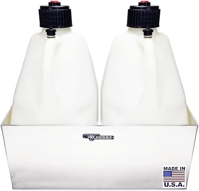 Pit Posse PP3344 Double Utility Jug Holder Storage Rack Shelf