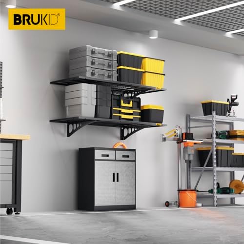 1.64x4ft Adjustable Rail Wall Garage Storage Shelf, for Tool Room, Storage Ro...
