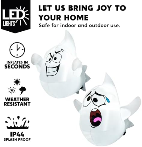 Joiedomi 2 Pcs Halloween Inflatables Outdoor Decorations, Halloween Blow Ups ...