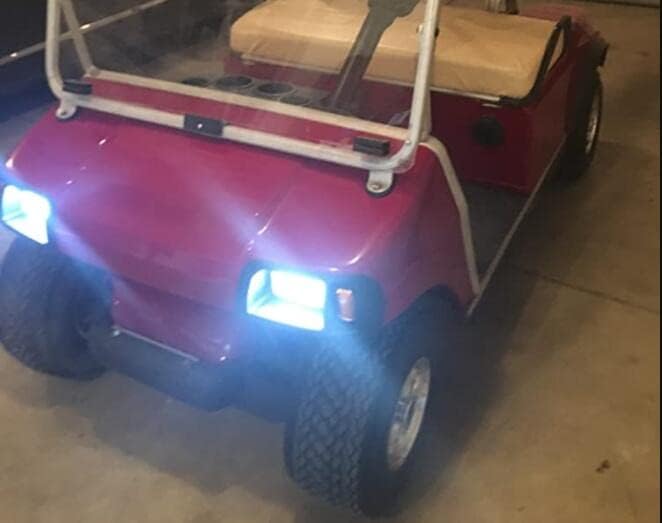 10L0L Golf Cart Light Kit for Club Car DS 1993-UP Gas & Electric, 12V