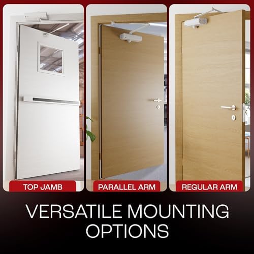 PrimeWare DC-600 Adjustable Automatic Door Closers for Home | Soft Close, No ...