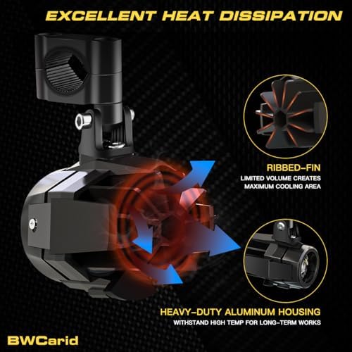 Motorcycle Auxiliary Lights Kit LED Spot Motorcycle Driving Fog Light Pods Wi...